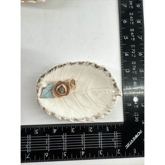 Porcelain Jewelry Trinket Dresser Box w/Lid & 2 Trays Arnart Creation Japan MCM - Picture 13 of 16